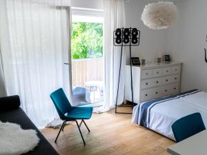 Postel nebo postele na pokoji v ubytování A modern flat
