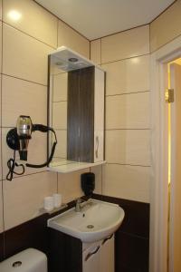 Koupelna v ubytování Hotel Sicilia