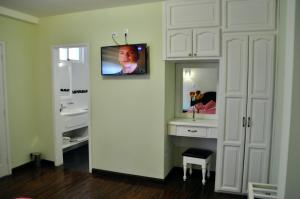 TV a/nebo společenská místnost v ubytování Hotel Europa