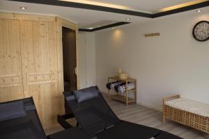 Posezení v ubytování Ferienhaus am Rarbach