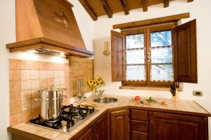 A kitchen or kitchenette at Fattoria Borgonuovo