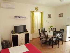 TV a/nebo společenská místnost v ubytování Apartment Cetina