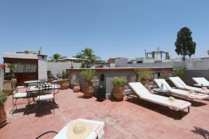 Balkón nebo terasa v ubytování Riad Merstane Marrakech
