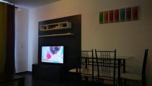 A television and/or entertainment centre at Apartamentos Ferpa