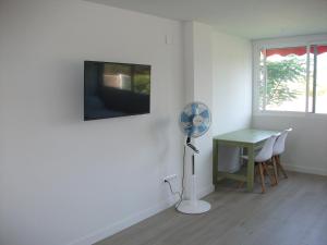 TV a/nebo společenská místnost v ubytování Playa de San Juan Apartment