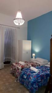 Ένα ή περισσότερα κρεβάτια σε δωμάτιο στο I Cinque Continenti