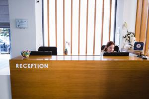 Vstupní hala nebo recepce v ubytování Piraeus Port Hotel