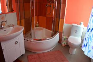 Koupelna v ubytování Hostel VIP