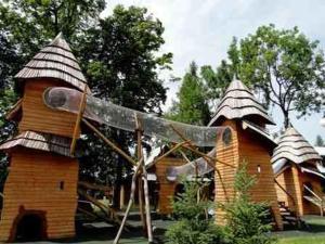 Vonkajšia záhrada v ubytovaní Apartament Krokus SPA