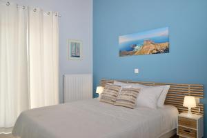 Postel nebo postele na pokoji v ubytování Villa Despina in Kisamos