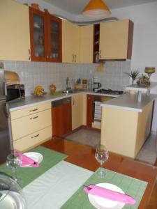 Kuchyň nebo kuchyňský kout v ubytování Apartment Ivan