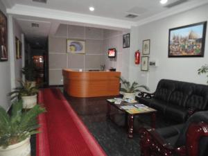 Χώρος καθιστικού στο Ubay Hotel