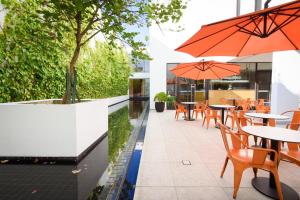 Patio nebo venkovní prostory v ubytování MU Hotel
