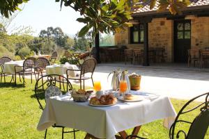 a table with a plate of food on it at El Rincón de Escalante in Escalante