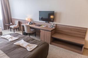 TV a/nebo společenská místnost v ubytování Hotel Thermalpark