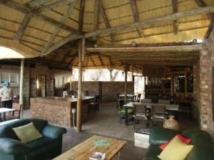 The lounge or bar area at Kaoko Bush Lodge