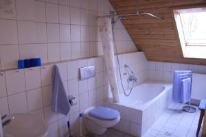 Gästehaus Fichtelgebirgsblick tesisinde bir banyo