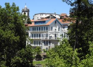 O edifício onde o hostel está situado