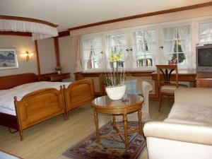 TV a/nebo společenská místnost v ubytování Romantik Hotel Säntis