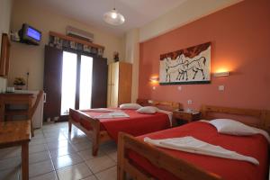 Letto o letti in una camera di Villa Stella