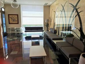 A seating area at Abba Garden