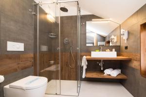 Koupelna v ubytování Hotel Ferrovia