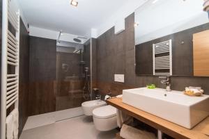 Koupelna v ubytování Hotel Ferrovia