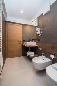 Koupelna v ubytování Hotel Ferrovia