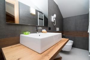 Koupelna v ubytování Hotel Ferrovia