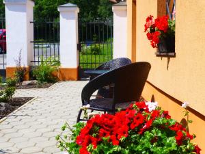 Ein Garten an der Unterkunft Ubytovanie na Frantšachte