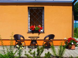 Ein Garten an der Unterkunft Ubytovanie na Frantšachte
