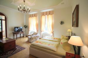 TV a/nebo společenská místnost v ubytování Hotel-Appartement-Villa Ulenburg