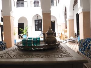 Posezení v ubytování Riad Ciel d'Orient