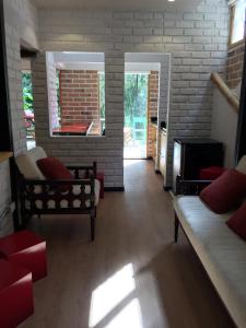Posezení v ubytování "Bambú Sierra" Cozzy Ecológical Lofts