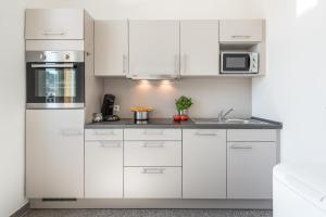 Küche/Küchenzeile in der Unterkunft Family-Apartments Freiburg