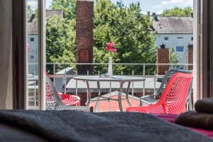 Ein Balkon oder eine Terrasse in der Unterkunft Family-Apartments Freiburg