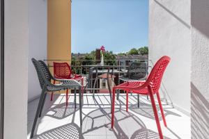 Ein Balkon oder eine Terrasse in der Unterkunft Family-Apartments Freiburg