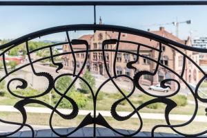 Ein Balkon oder eine Terrasse in der Unterkunft Family-Apartments Freiburg