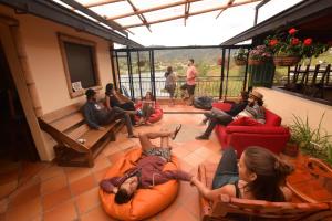 Zona d'estar a Lake View Hostel