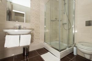 Koupelna v ubytování Hotel Jadran Neum