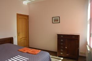 Ein Bett oder Betten in einem Zimmer der Unterkunft Brivibas Apartment in the City Center