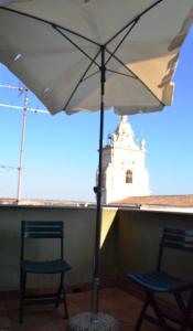 Ein Balkon oder eine Terrasse in der Unterkunft Culla del Barocco