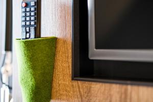 TV a/nebo společenská místnost v ubytování RiKu HOTEL Ulm