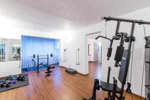 Fitness centrum a/nebo fitness zařízení v ubytování Hotel Apollo