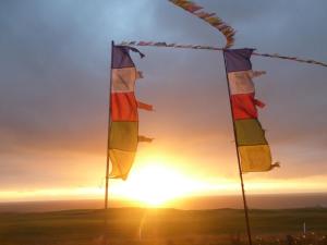 two flags in front of the sunset at Longbeach- Adults Only in Newquay +16 photos