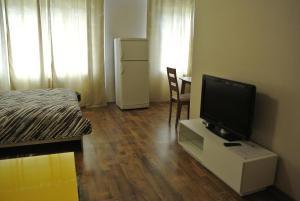 TV a/nebo společenská místnost v ubytování Piramida Apartments