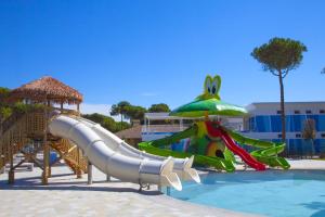 a water park with a slide and a water slide at Cà Del Pioppo in Cavallino-Treporti