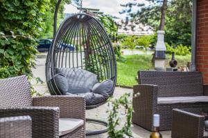 Ein Sitzbereich in der Unterkunft Sporthotel Wernigerode