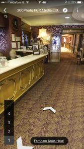 a room that has a lot of items on the floor at The Farnham Arms Hotel in Cavan