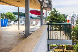 Balkón nebo terasa v ubytování Golden Fleece Hotel